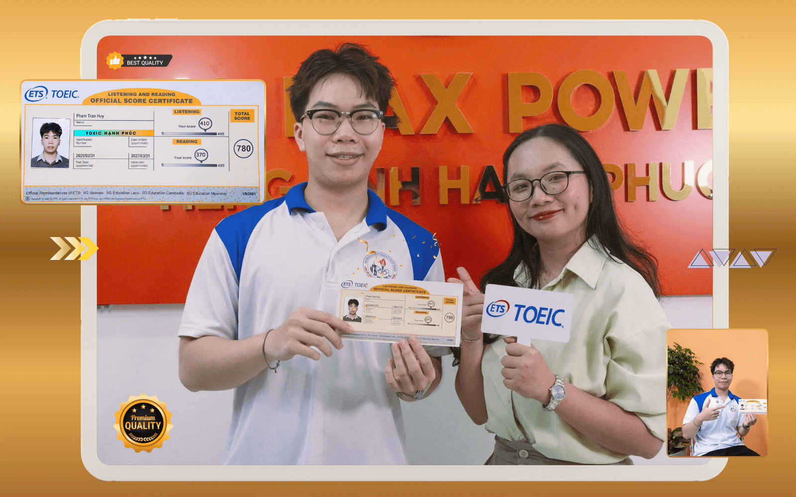 Trở thành HỌC VIÊN TOEIC PRO - cô CAM KẾT hỗ trợ đến khi THI ĐẬU thì thôi